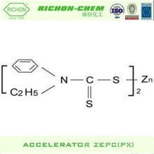 Chemischer Zusatzstoff-Gebrauch in NR IR BR SBR NBR EPDM LATEX C9H11NS2Zn CAS NR. 14634-93-6 Beschleuniger ZEPC Beschleuniger PX